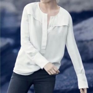 ☀️J Crew  Women’s XS White Henley